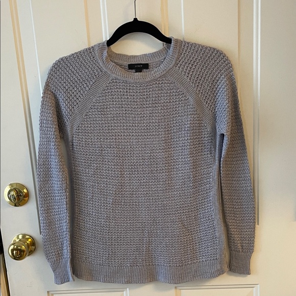 J. Crew Sweaters - J. Crew Light Gray Textured Sweater Lightweight Size XS. Spring Summer